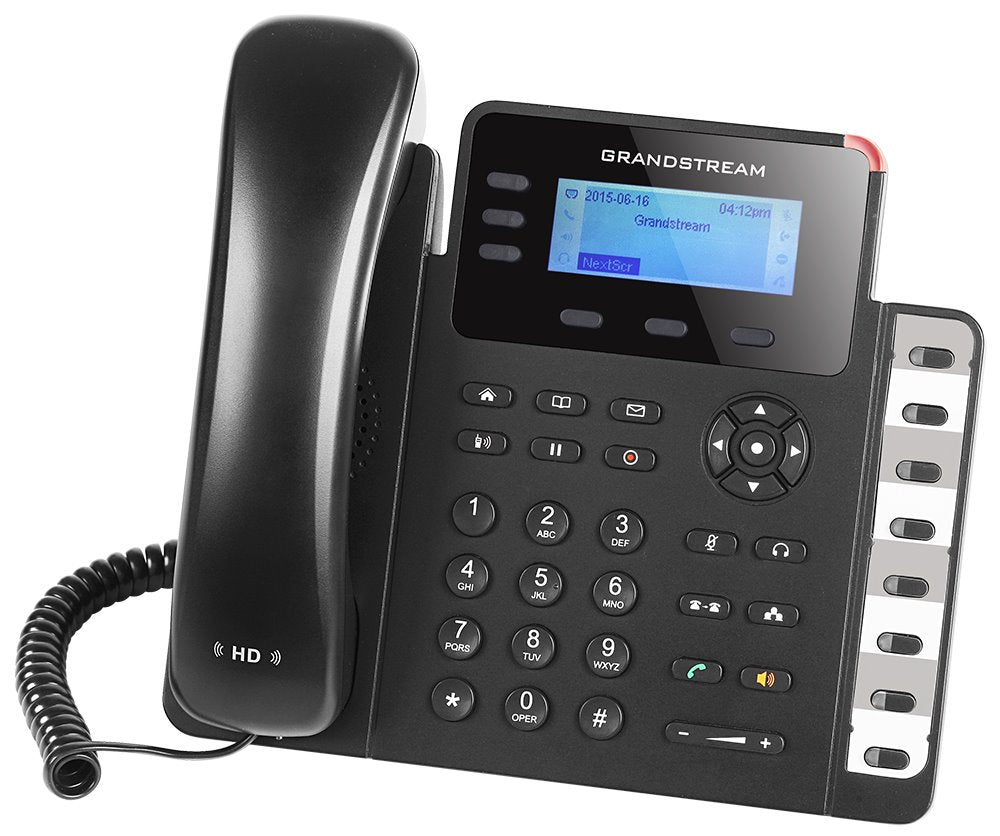 Grandstream GXP1630 VoIP telefon, 3x SIP, podsvícený 2,98" displej, 8x BLF