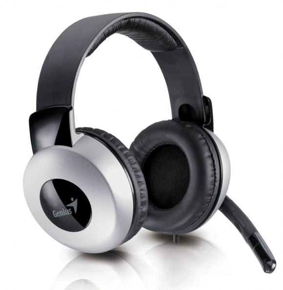 Casque GENIUS - HS-05A (casque stéréo + microphone), câble spiralé