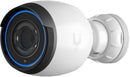 UBIQUITI G5 Pro; 4K (8MP) video resolution; 3x optical zoom; 25 m (82 ft) IR night vision; AI event detections; Record audio with an integrated microphone; Connect and power using PoE; Weatherproof (outdoor exposed).