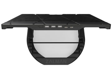 Zalman chladič notebooku ZM-NS3000 / pro notebooky do 17" / naklápěcí / USB Hub / USB / černý