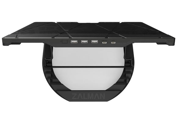 Zalman chladič notebooku ZM-NS3000 / pro notebooky do 17" / naklápěcí / USB Hub / USB / černý