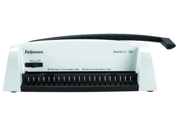 FELLOWES vazač STARLET2+/ pracovní šířka 300 mm/ děrovací kapacita 12 listů/ A4/ maximální rozměr hřbetu 16 mm