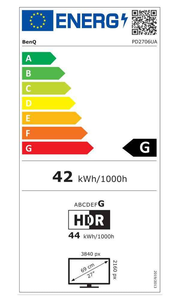 BENQ 27" LED PD2706UA/ 3840x2160/ dalle IPS/ 1200:1/ 5 ms/ HDMI/ DP/ 2x USB-C/ 3x USB/ repro/ Pivot/ rouge