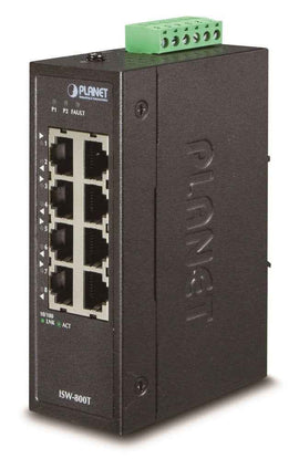 PLANET ISW-800T network switch Unmanaged L2 Fast Ethernet (10/100) Blue