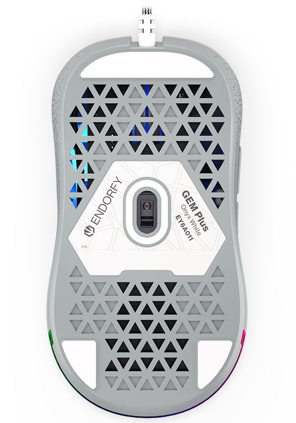 Endorfy myš GEM Plus OWH PAW3370 / Khail GM 8.0 / drátová / bílá