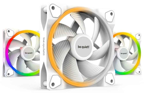 be quiet! Light Wings ARGB PWM Fan, Triple Pack - 120mm, white