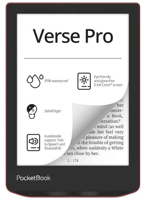 PocketBook e-reader Verse Pro 6" 16GB, passion red