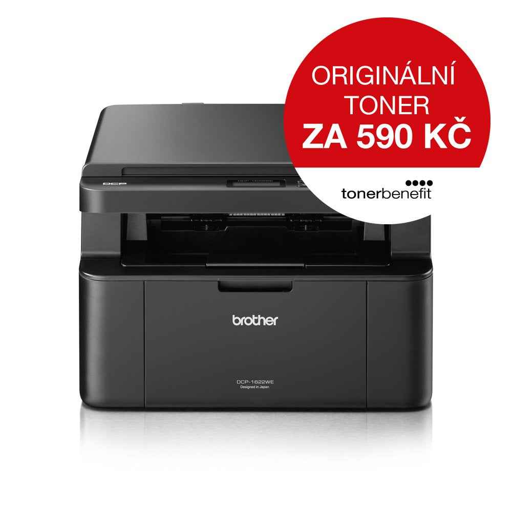 Imprimante laser multifonction sans fil Brother DCP1622WEYJ1 DCP-1622WE, monochrome, format A4, avec toner
