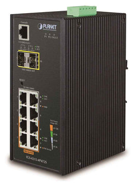 PLANET IGS-4215-4P4T2S network switch Managed L2/L4 Gigabit Ethernet (10/100/1000) Power over Ethernet (PoE) Blue, White
