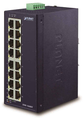 PLANET ISW-1600T network switch Unmanaged Fast Ethernet (10/100) Blue