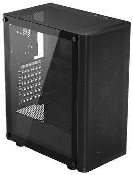 Case|ENDORFY|Ventum 200 Air|MicroTower|Case product features Transparent panel|Not included|ATX|MicroATX|MiniITX|Colour Black|EY2A002
