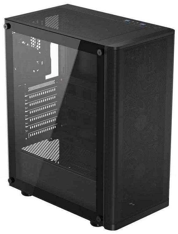 Case|ENDORFY|Ventum 200 Air|MicroTower|Case product features Transparent panel|Not included|ATX|MicroATX|MiniITX|Colour Black|EY2A002