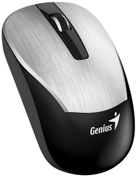 MOUSE Genius, "ECO-8015", PC sau NB wireless, 2.4GHz, optic, 1600 dpi, butoane/scroll 3/1, argintiu, "31030011411" (timbru verde 0.18 lei) - 0