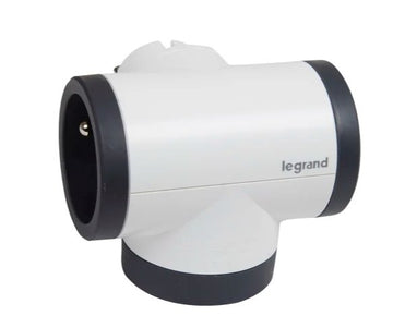 Rozgałęziacz  obrotowy 2xP+Z +USB AC-B-C