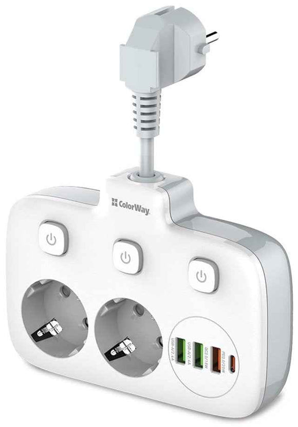 ColorWay Power Socket | CW-CHE24PDW