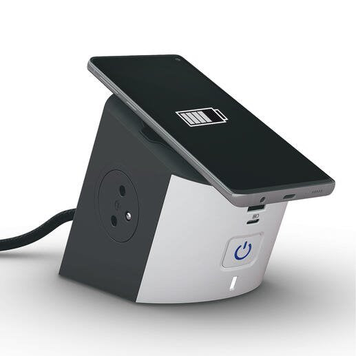 Rallonge 2x2p+z induction usb a/c 2m