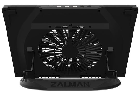 Zalman chladič notebooku ZM-NS3000 / pro notebooky do 17" / naklápěcí / USB Hub / USB / černý