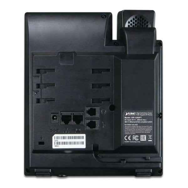 Planet VIP-1260PTVoIP telefon, HD audio G.722/Opus, barevný LCD, Auto Provision, Dual GbE LAN, PoE, CZ menu