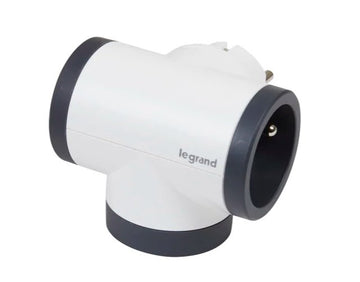 Rozgałęziacz obrotowy 2xP+Z +USB AC-B/C - 0