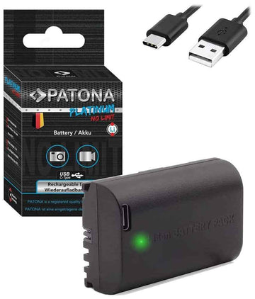 PATONA baterie pro foto Canon LP-E6NH/LP-E6P 2600mAh Li-Ion Platinum USB-C nabíjení