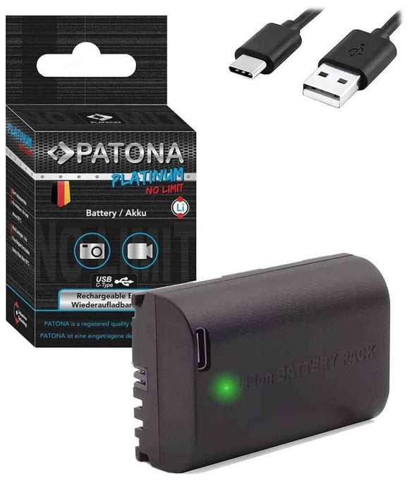 PATONA baterie pro foto Canon LP-E6NH/LP-E6P 2600mAh Li-Ion Platinum USB-C nabíjení