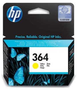 HP 364 original Ink cartridge CB320EE BA1 yellow standard capacity 3ml 300 pages 1-pack with Vivera Ink cartridge