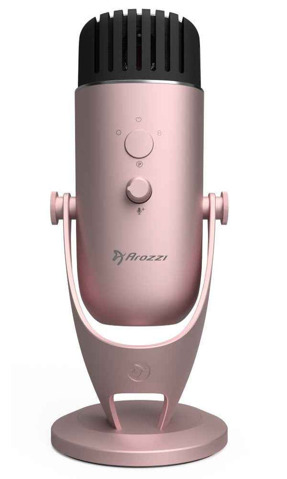 Microphone de table Arozzi Colonna Or rose