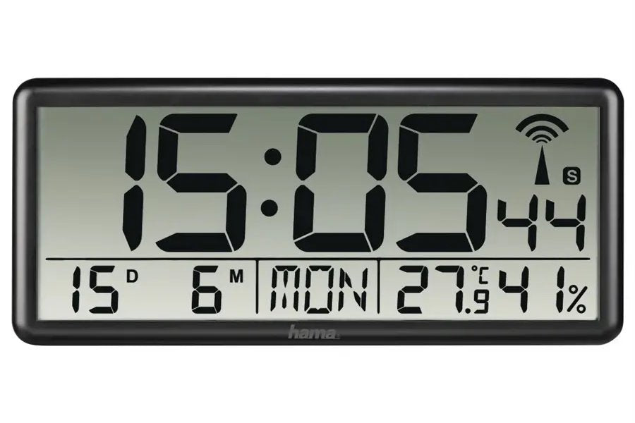 Horloge murale électronique avec dcf jumbo