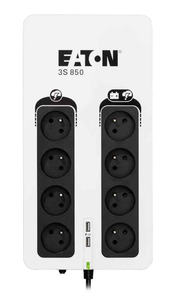 Eaton 3S850F uninterruptible power supply (UPS) Standby (Offline) 0.85 kVA 510 W 8 AC outlet(s)