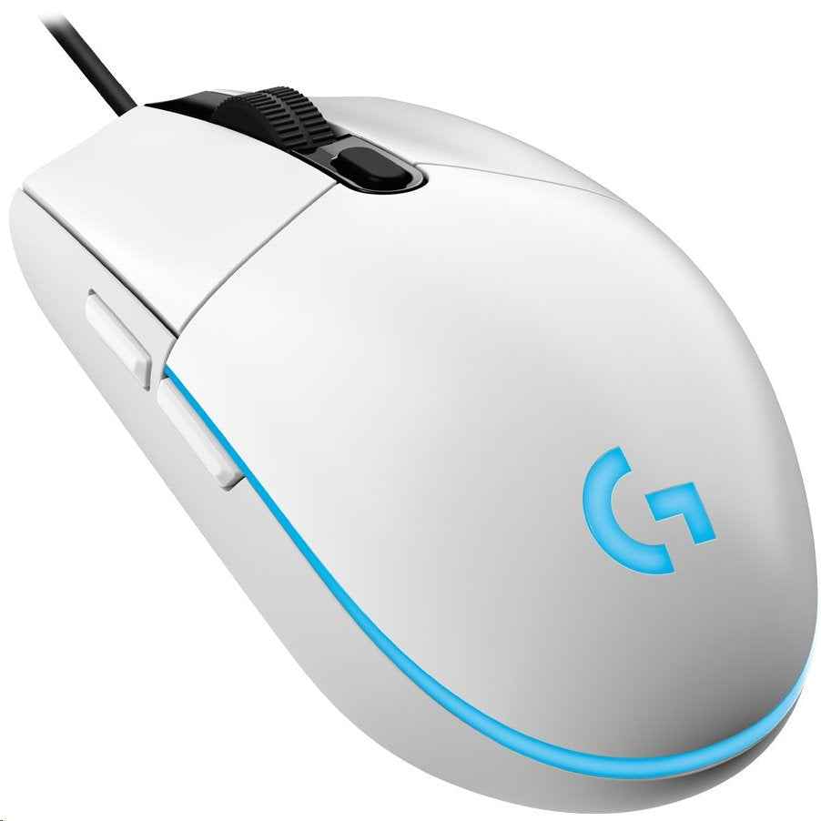 Souris de jeu USB Logitech G203 Lightsync blanche (910-005797)