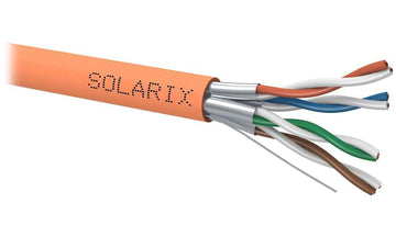 Câble à paires torsadées Solarix Cat.6A STP LSOH B2ca s1d1a1, bobine de 500 m