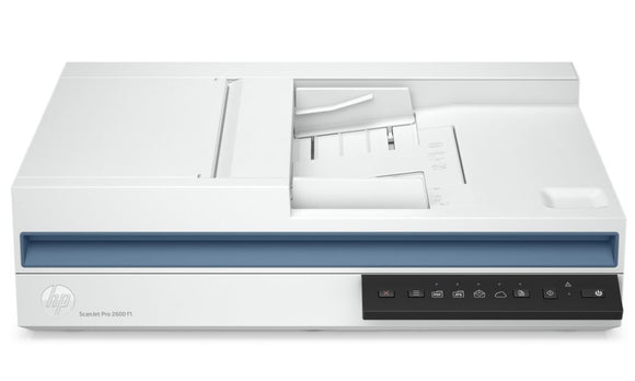 HP ScanJet Pro 2600 f1 Scanner - A4 Color 300dpi, Flatbed Scanning, Automatic Document Feeder, Auto-Duplex, OCR/Scan to Text, 25ppm, 1500 pages per day