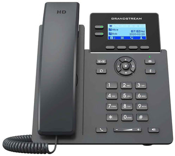 Grandstream GRP2602W/ VoIP telefon/ 2,21" podsvícený grafický display/ 4x SIP/ 2x LAN 10/100 Mbps/ PoE/ WiFi/ GDMS