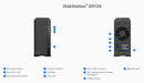 Synology | NAS tour | DS124 | Jusqu'à 1 disque dur/SSD | Realtek | RTD1619B | Fréquence du processeur 1,7 GHz | 1 Go | DDR4
