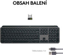 Logitech klávesnice MX Keys S/ bezdrátová/ Bluetooth/ USB-C/ CZ-SK layout/ grafitová