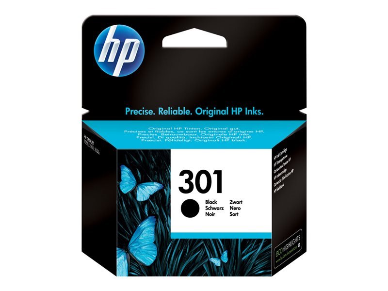 Cartouche d'encre noire d'origine HP 301