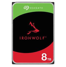 SEAGATE NAS HDD 8TB IronWolf 7200rpm 6Gb/s SATA 256MB cache 89cm 3.5inch 24x7 CMR for NAS and RAID Rackmount systems BLK