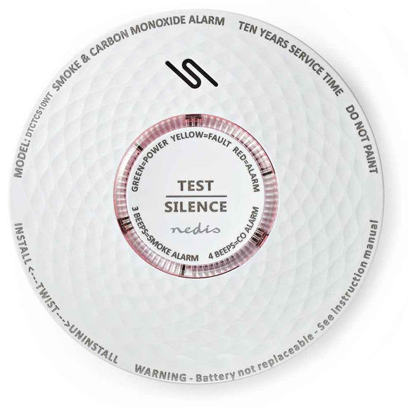 Smoke and carbon monoxide detector Nedis DTCTCS10WT
