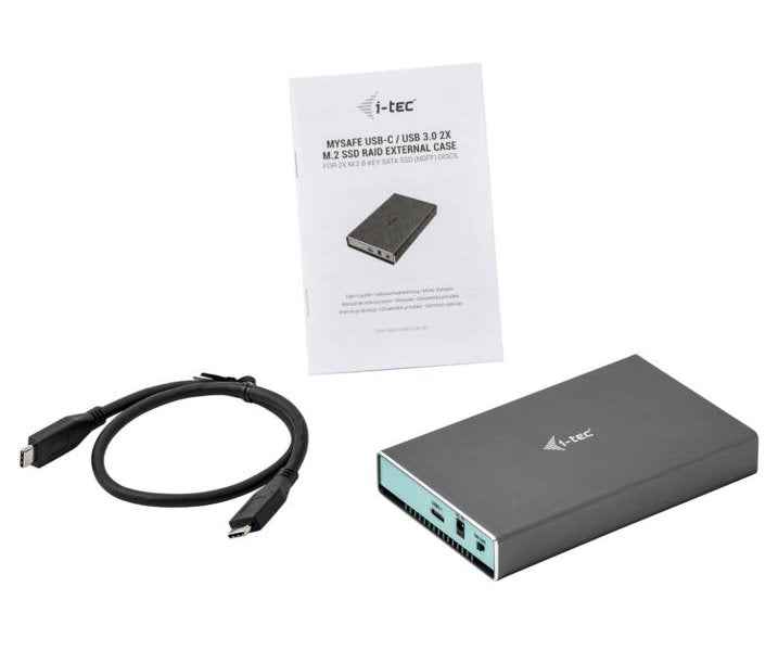 Boîtier MySafe USB 3.0/USB-C Gen.2, 2 disques SATA M.2, RAID 0/1/JBOD