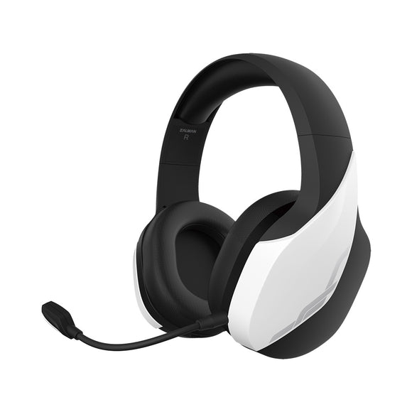 Zalman headset ZM-HPS700W / herní / náhlavní / bezdrátový / 50mm měniče / 3,5mm jack / bíločerný