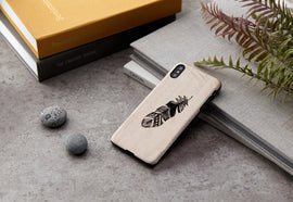 Coque pour smartphone MAN&WOOD pour iPhone XS Max, noir indien