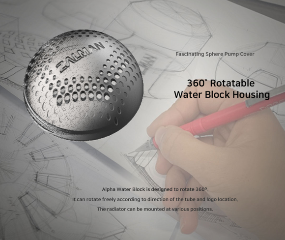 Zalman Alpha 28 280 mm Blanc