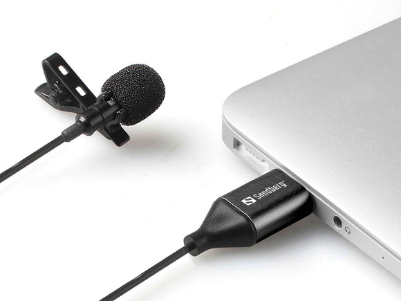Sandberg 126-40 Streamer USB Clip Microphone