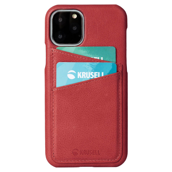 Étui Krusell Sunne CardCover pour iPhone 11 Pro Max, rouge vintage (61795)