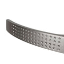 2 poignées de porte sur plaque AUDACE, Verrou condamnation pour salle de bain/WC, Finition aluminium nickel mat, Entraxe standard 195 mm-12