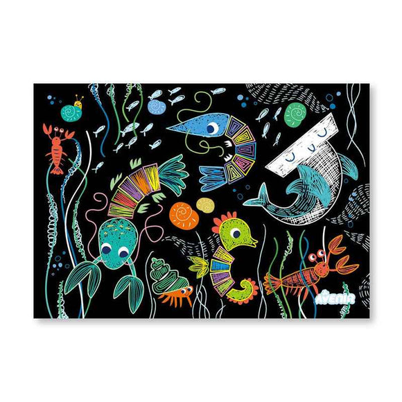 Avenir Ocean Life Scratch Art Kit