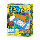 4M KidzMaker Dinosaur Rub Art Studio Kit