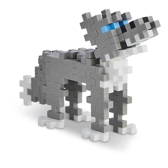 Plus-Plus Grey Wolf Building Blocks Tube 100pcs
