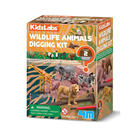 4M KidzLabs Wildlife Animals Digging Kit