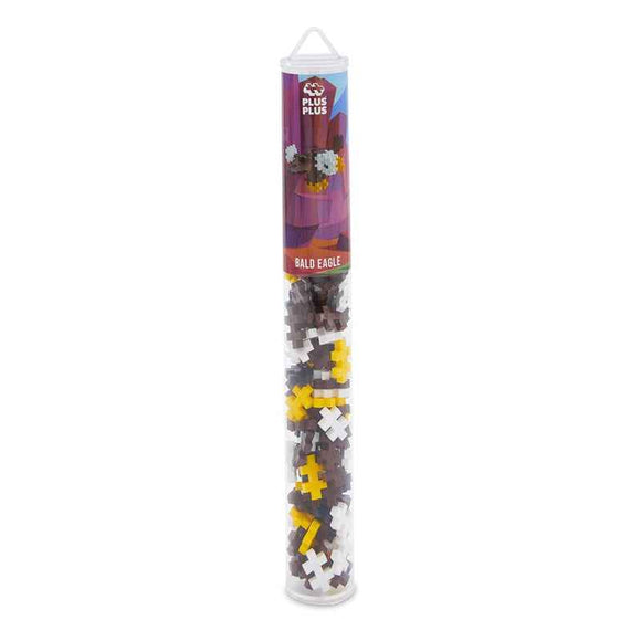 Plus-Plus Bald Eagle Building Blocks Tube 100pcs